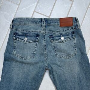 Lucky Brand Women's Denim Jeans with Brown Patch